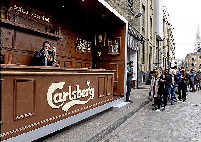  Карлсберг выстроил в центре Лондона шоколадный паб