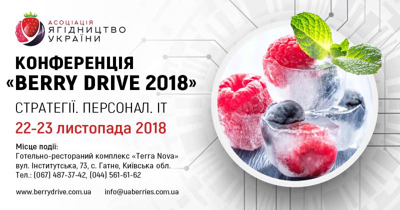 22-23 листопада у Києві пройде конференція Berry Drive 2018